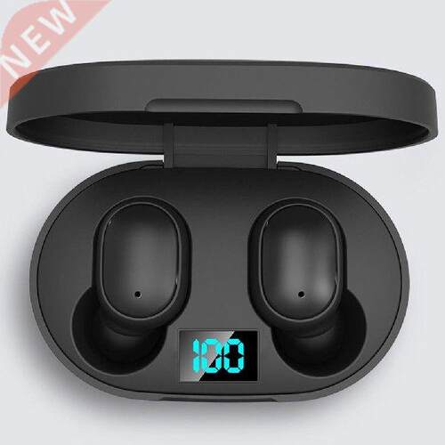E6S Digital Display Wireless headphones Stereo Earbud