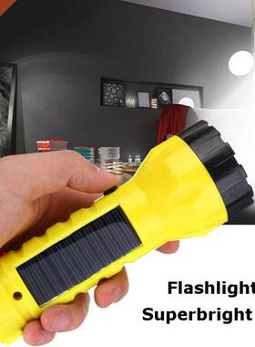 Home Outdoor Portable Solar Rechargeable Flashlight Torch V