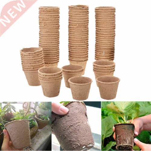 8cm Paper Pot Plant Starting Flower Nursery Cup Kit Organic
