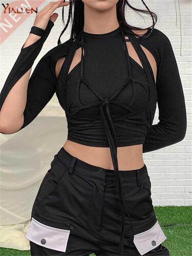 Yiallen Fashion High Street Casual Cotton TShirt Women Sprin