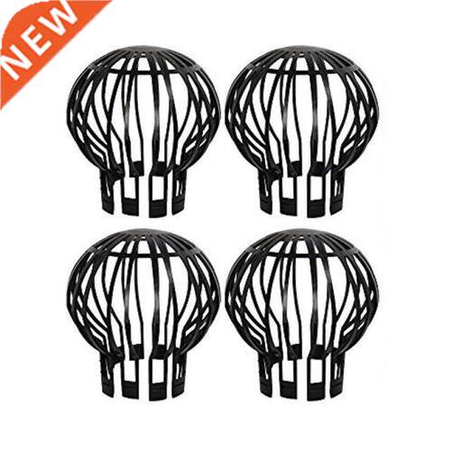 4PCS Gutter Guard Downspouts Filter Strainer Preventing Leaf