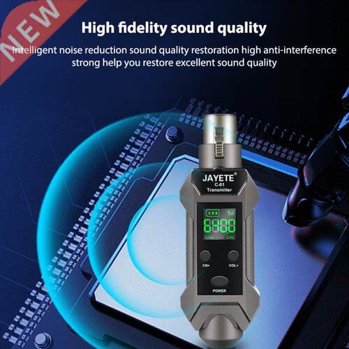Upgraded Microphone Wireless Receiver Transmitter System Rec