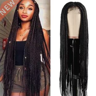 Lace Front Wig 30inch Long Box Braided Lace Wigs for Black W