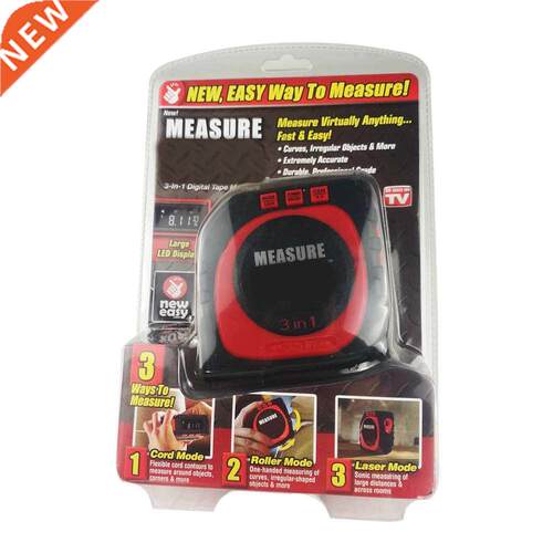 3-in-1 Digital Tape With Roll Cord Mode Measure King High Im