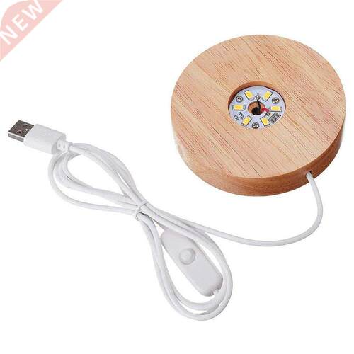 Wood Light Base Rechargeable Remote Control For Crystal
