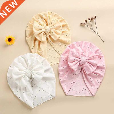Cute Bow Baby Turban Hat Soft Elastic Kids Beanie Spring Sum