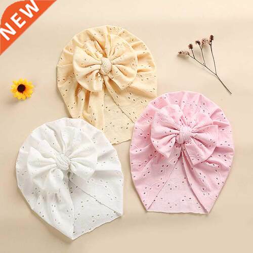 Cute Bow Baby Turban Hat Soft Elastic Kids Beanie Spring Sum
