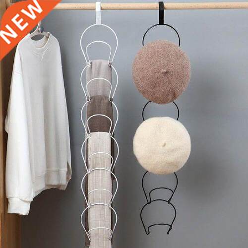5Pcs Door/Wall Mounted Baseball Cap Rack Hat Iron Display