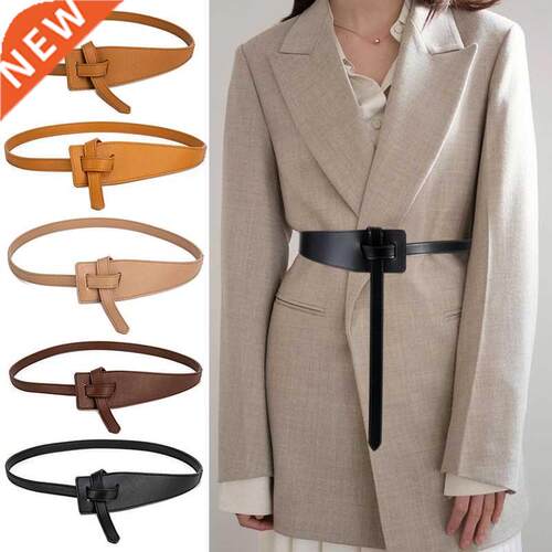 Designer Belts for Women High Quality Knot Soft Pu Leather L