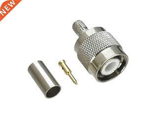 1Pcs Connector TNC Male Plug Crmp RG58 RG142 LMR195 RG400 C