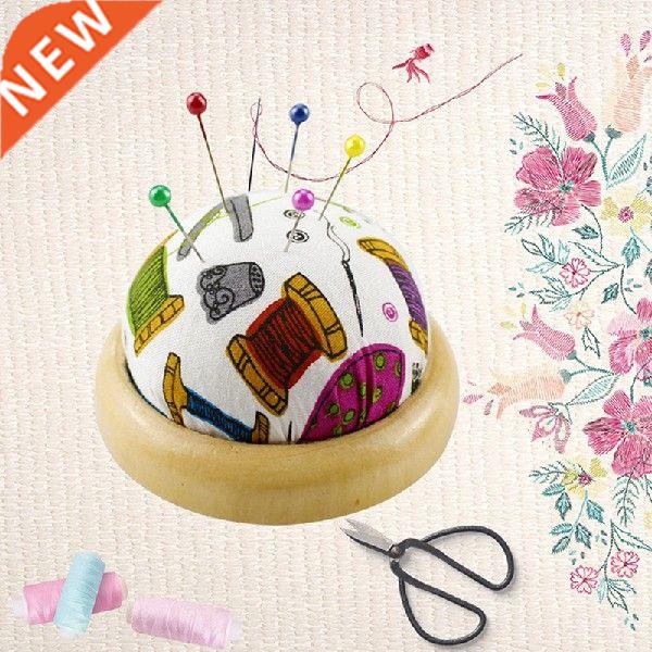 1Pc Ball Shaped DIY Craft Needle Pin Cushion Holder With