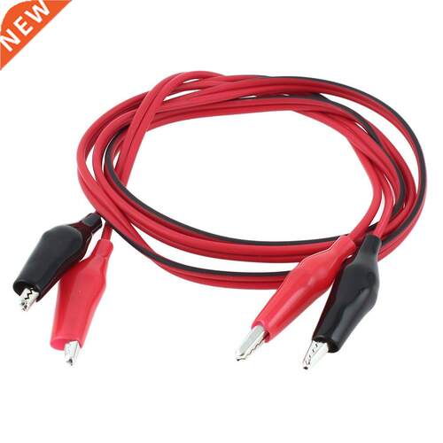 2 x 92 cm dual double ended probe cayman alligator clip cabl