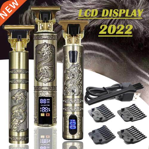 USB Vintage T9 0mm Electric Hair Trimmer For Man Cordless Cl