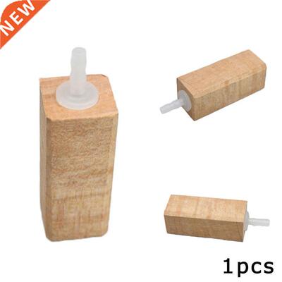 1pcs Aquarium Natural Wooden Air Bubble Stone Diffuser Fish