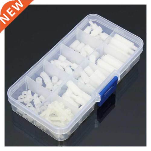 Box of 120Pcs M3 Nylon Hex Spacers Screw Nut Stand-off Acces