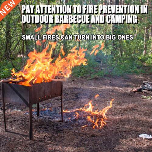 Outdoor Camping Picnic Fireplace Fireproof Mat Pad Cushion L