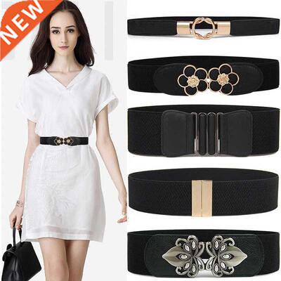 High Quality Belts for Women Black Waist Elastic Ladies Band
