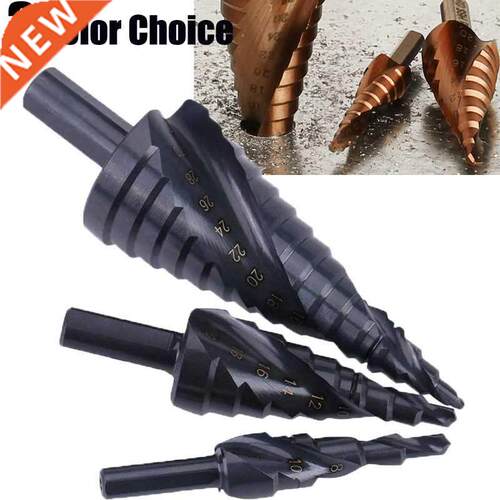 Color HSS Step Drill Bit Set Titanium Coated Drilling Powe