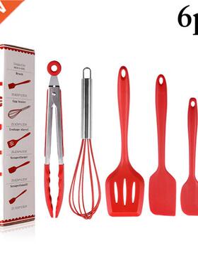 6pcs/Set Silicone Cooking Utensils Kitchen Utensil Set Non-S