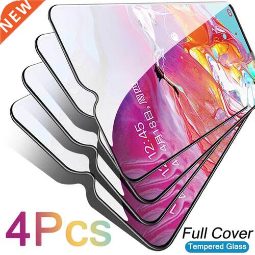 4Pcs Tempered Glass For Samsung Galaxy A51 A50 A12 A40 A11 A