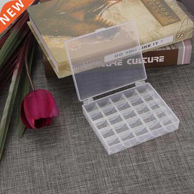 Sewing Thread Bobbin Box Container Boxes Transparent Plastic