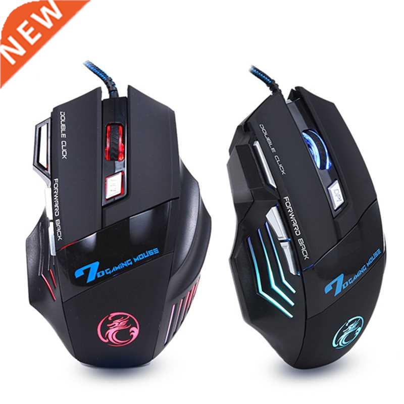 Ergonomic Wired Gaming Mouse LED 5500 DPI USB Computer Mouse