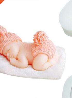 3D Sleeping Baby Silicone Molds Sugar Mold Chocolate Candy