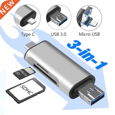 OTG Micro SD Card Reader USB 3.0 Micro USB Type C Card Reade