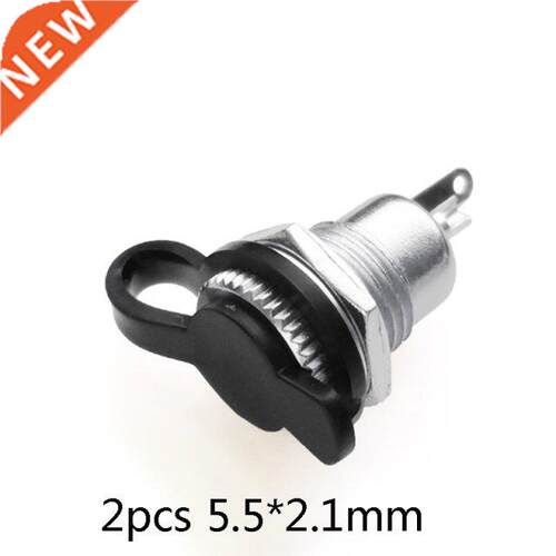 2pcs 5.5mm x 2.1mm DC Power Jack Socket Female Panel Mount C