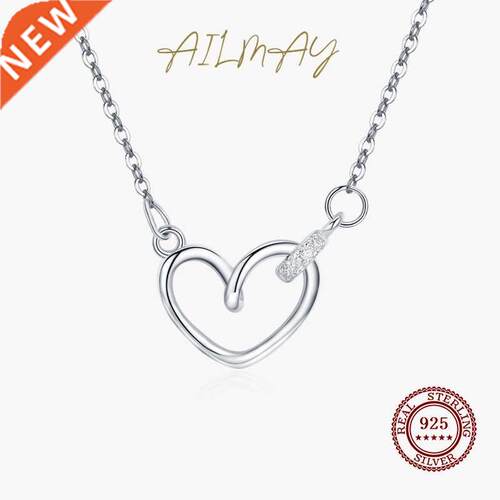 Ailmay Top Quality 925 Sterling Silver Korean Simple Charm
