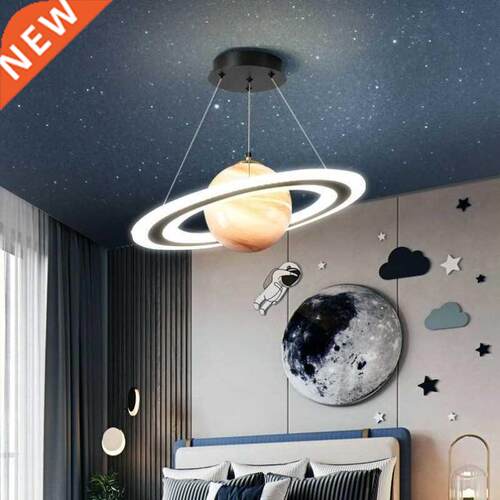 New Pendant Lamp Led Designer Planet Children Room Glass