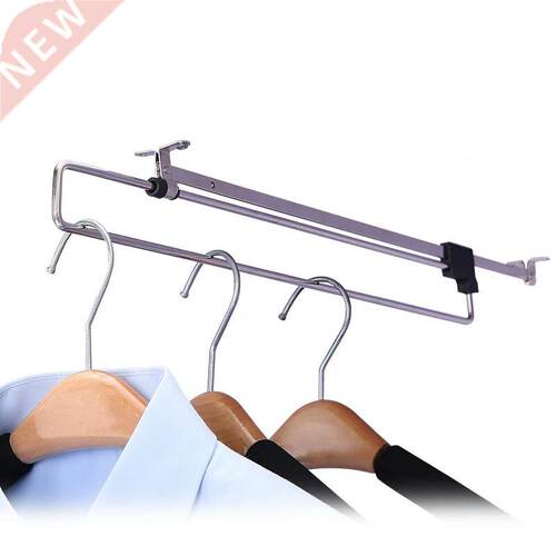3pcs Wardrobe Hanger Top-mounted Telescopic Hanger Push-pull
