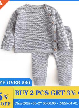 Infant Baby Sweater Suit 2022 Autumn Spring Girl Knitting Sw