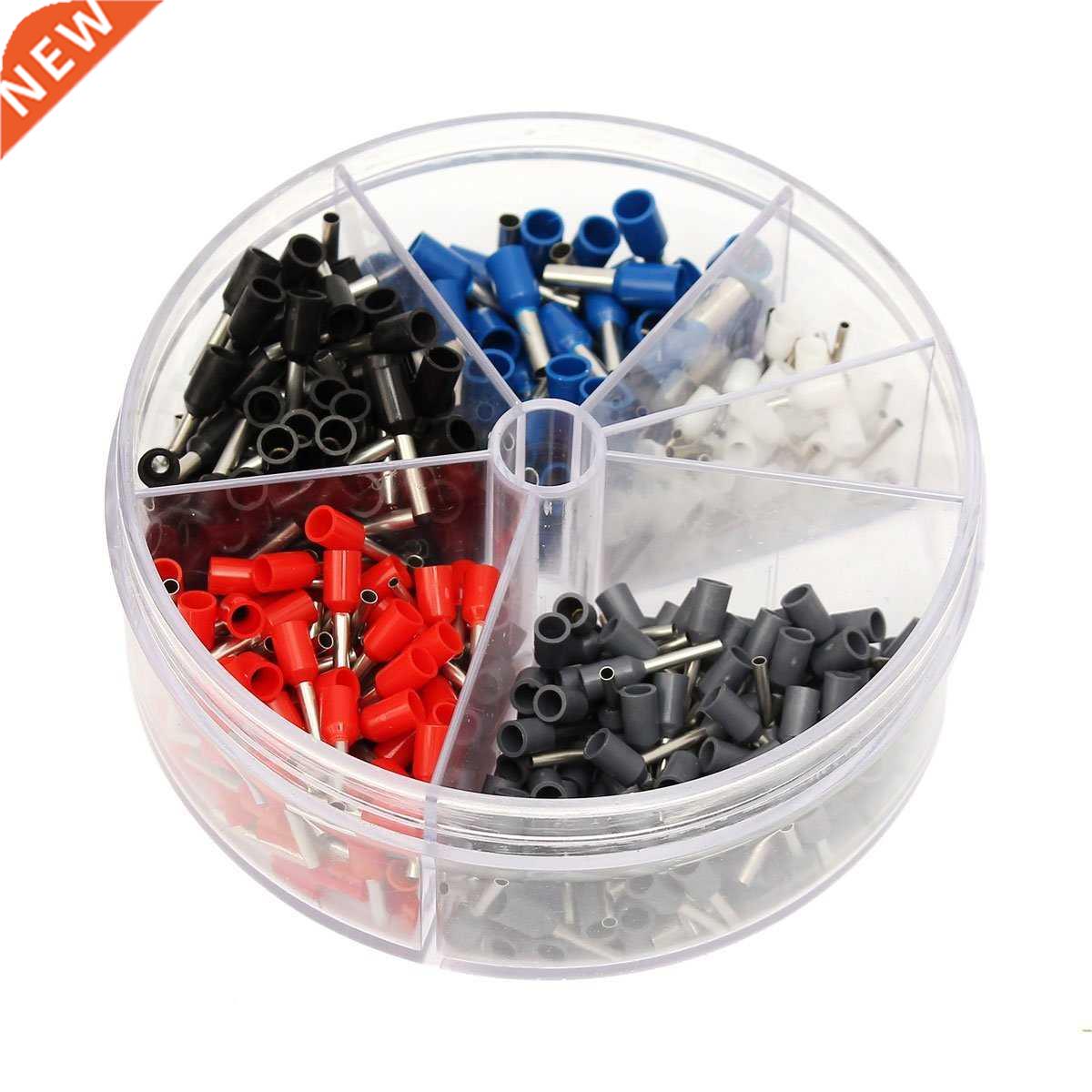 400Pcs Copper Insulated Terminal Cord Pin End Terminal Kit B