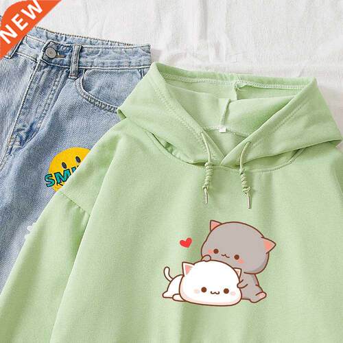 Girl Harajuku Cute Hoodie Loose Cartoon Couple Hoodies Ladie