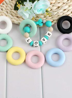 Kovict 5Pcs Perle Silicone Beads Round Silicone Teether Baby
