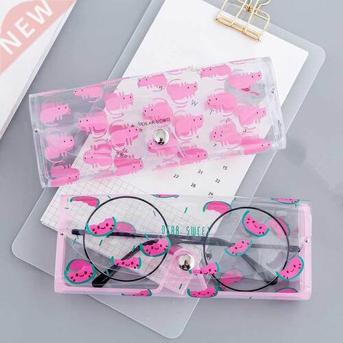 Cartoon Cute Travel Women Transparent PVC Eye Glasses Box Ba