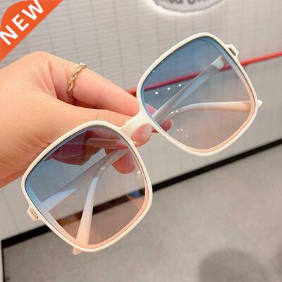 2022 Rice Nail Square Sunglasses Round Face Ladies Anti-ultr
