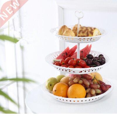 1PC Round Fruit Cake Plate Nordic Style Pure Color New