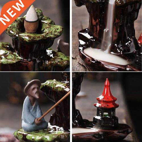 Ceramic Backflow Incense Holder Waterfall Incense Burner