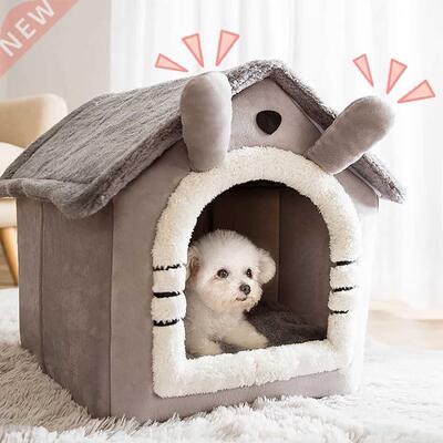 Warmer Dog House Kennel Soft Pet ed Small Cat Tent Indoor S