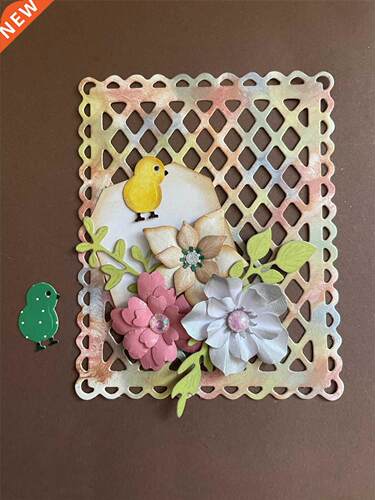 Craft des Metal Cuttng Des Background Frame Scrapbookng