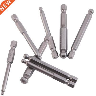 7 Pcs 65mm Ball End Hexagon Head Hex Screwdriver Bits Drill