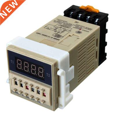 AC 220V 5A Programmable Double Time Timer Delay Relay Device