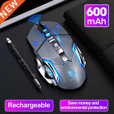 Wireless Mouse Charging Gaming Mouse Mute Backlit Mouse Mech