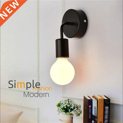 Black Loft Antique Iron Simple Wall lamp American Country