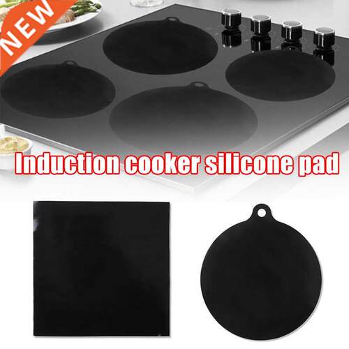 Induction Cooktop Mat Silicone Round/Square Nonslip Heat