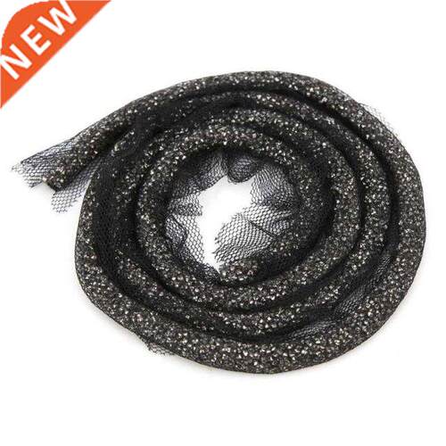 Rhinestone Rope Semicircle Double Pointed Mine Gray Black Co