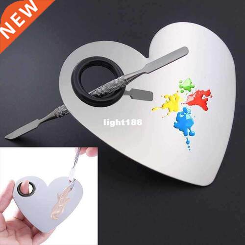 1 Set Pro Heart Shape eup Palette Spatula Tool Fo