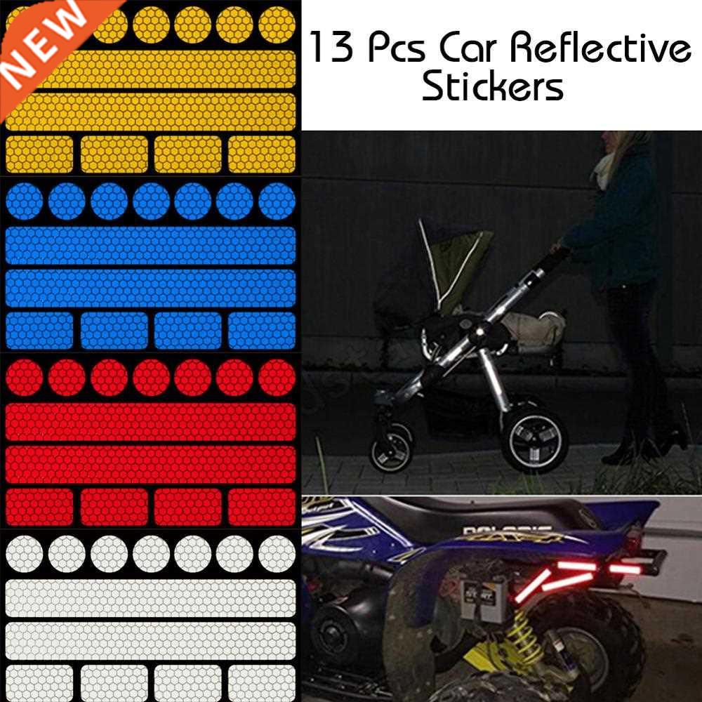 1Pcs Car Safety Reflective Strips Stickers Car Decal Sticke